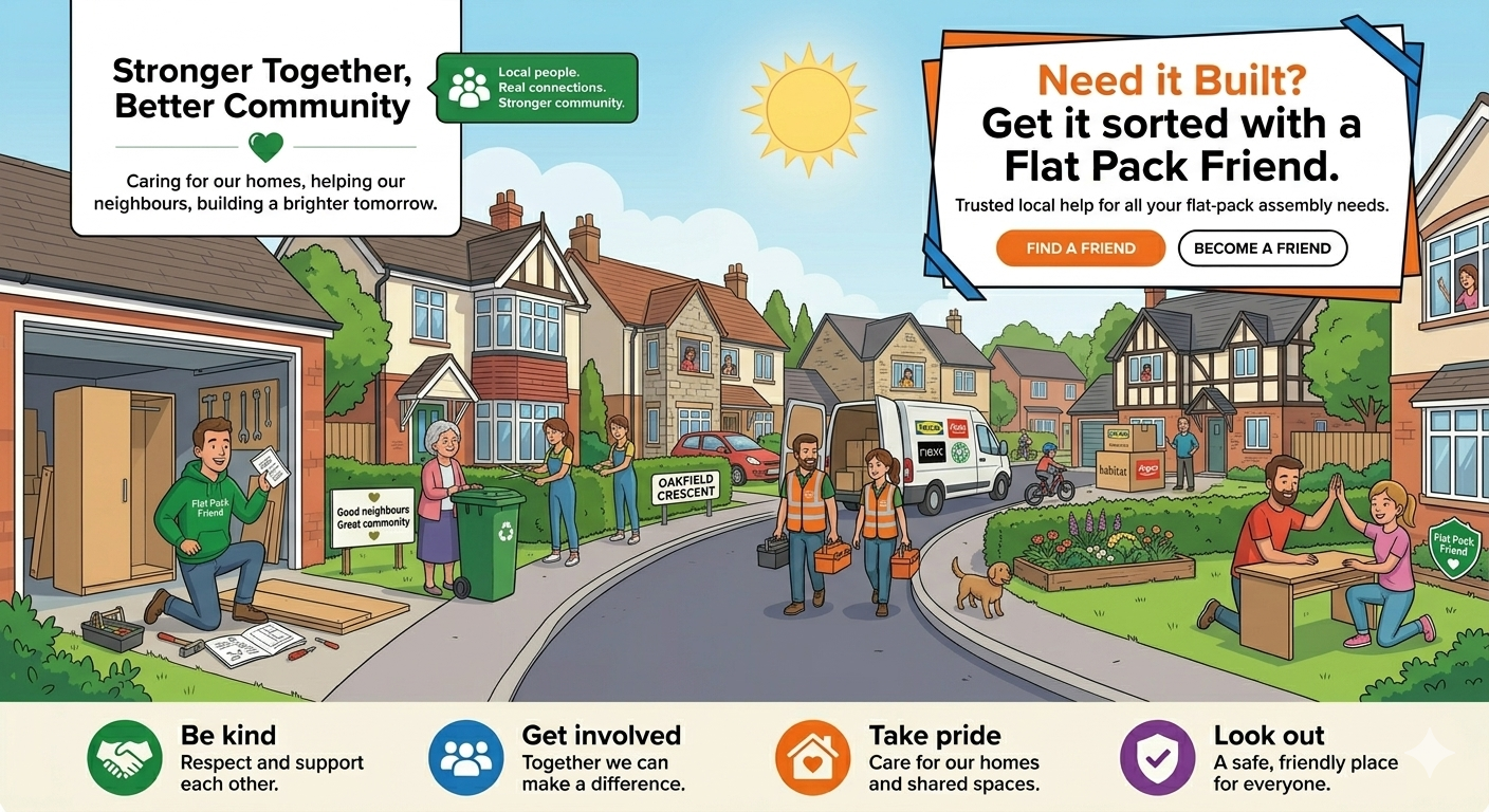 Flat Pack Friend community banner
